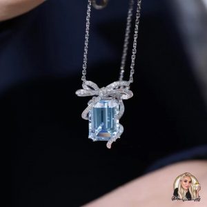 Crystal Bow Necklace